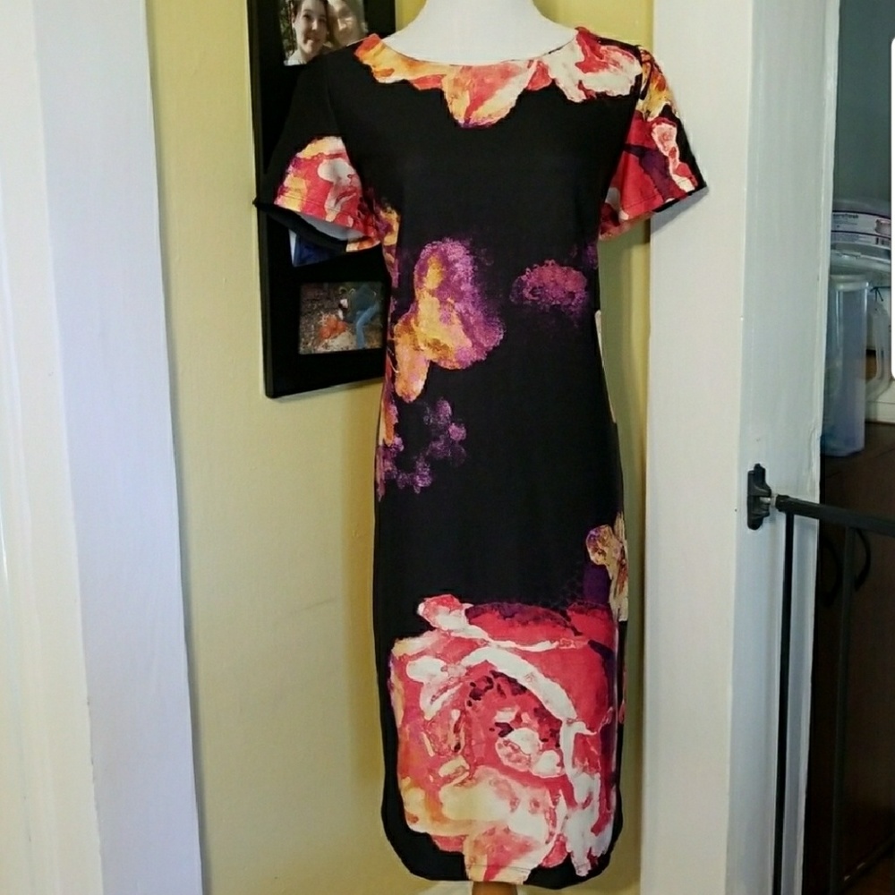 Floral professional sheath dress